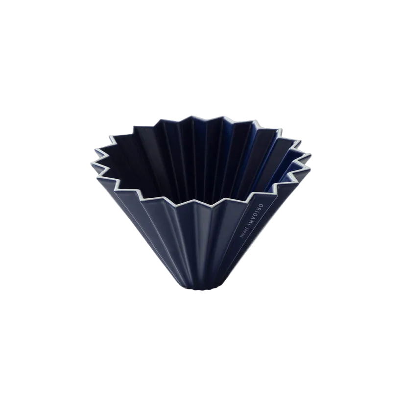 Origami - Pour Over Coffee Dripper - Porcelain - Matte Navy