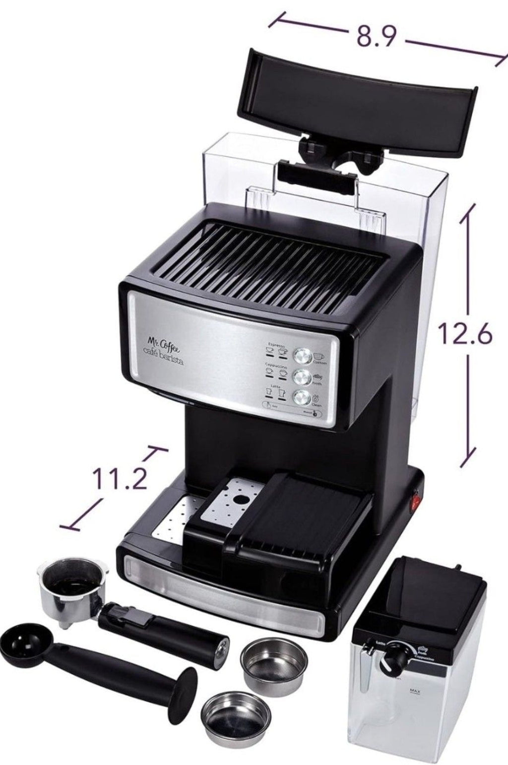 Mr. Coffee 3-in-1 Espresso & Cappuccino Machine – 15 Bar, Auto Frother (Used, Great Condition)