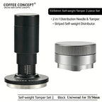 Vertical Striped Gravity Espresso Distributor - Stainless Steel Self-Leveling Tool 51/53/58mm From $16